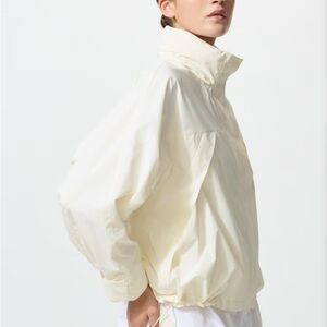 Uniqlo Blouson High-Collar Jacket White